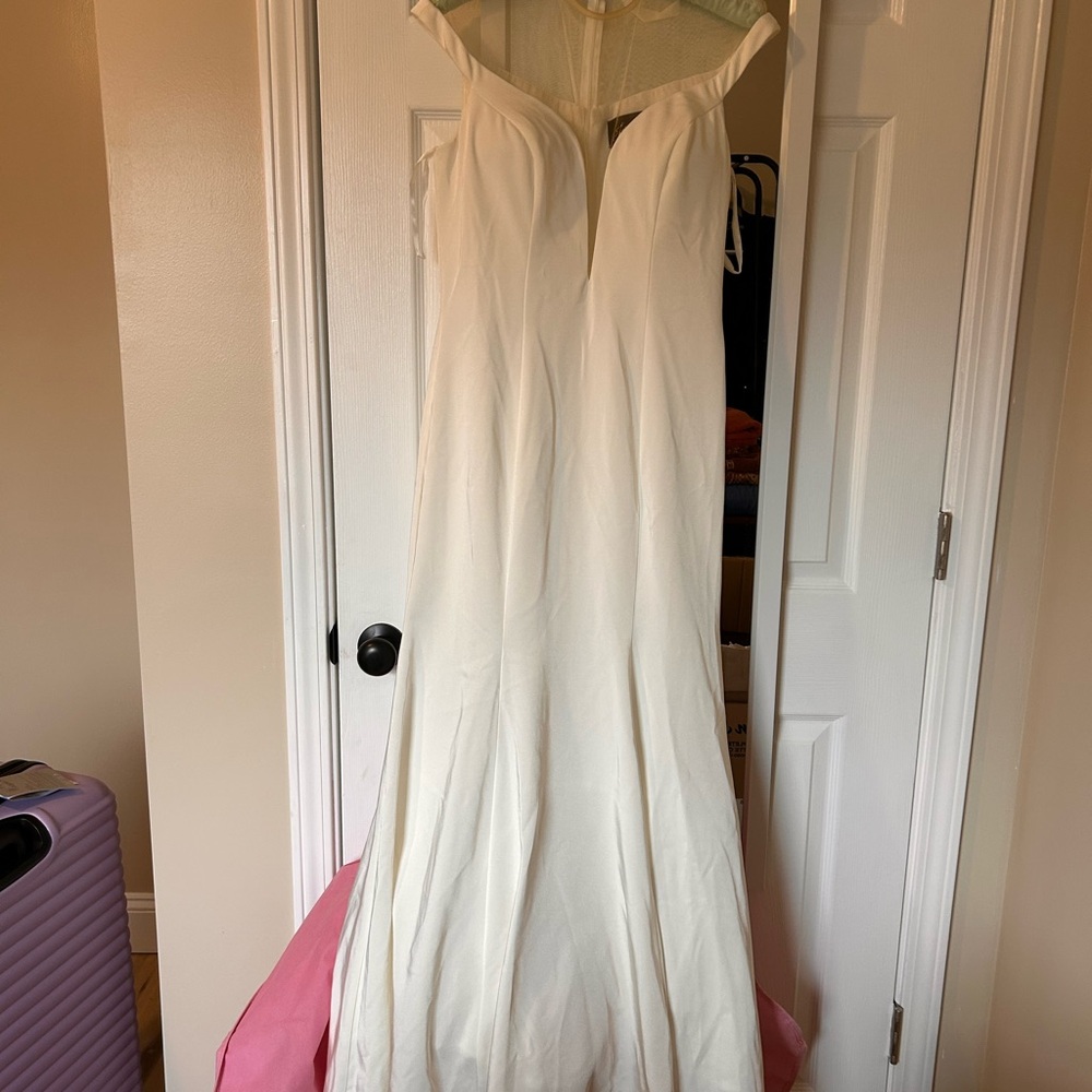 Johnathan Kayne Off-White Wedding Gown